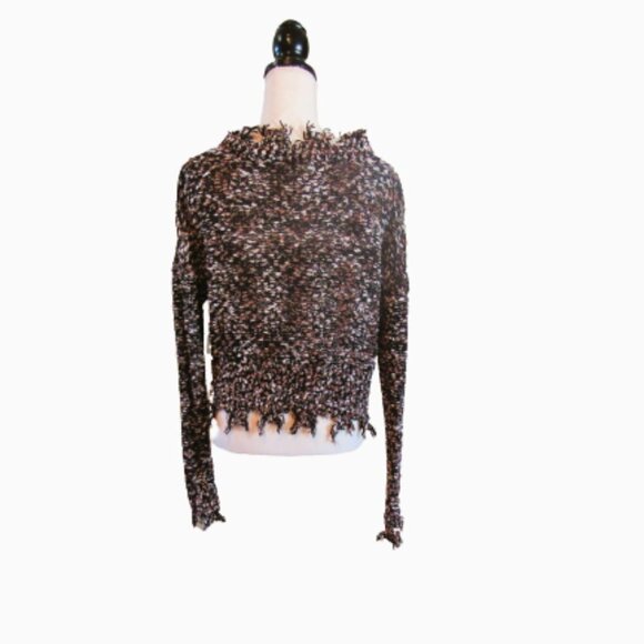 Forever 21 Made with Love Sweater with Ragged Sleeves and Collar Casual - Picture 4 of 5